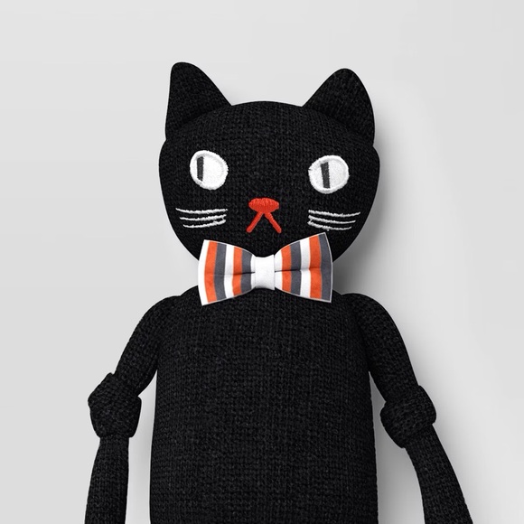 Knit nwt Cat Halloween Sitabout Character Figurine - Hyde and EEK Boutique Black - Picture 2 of 2